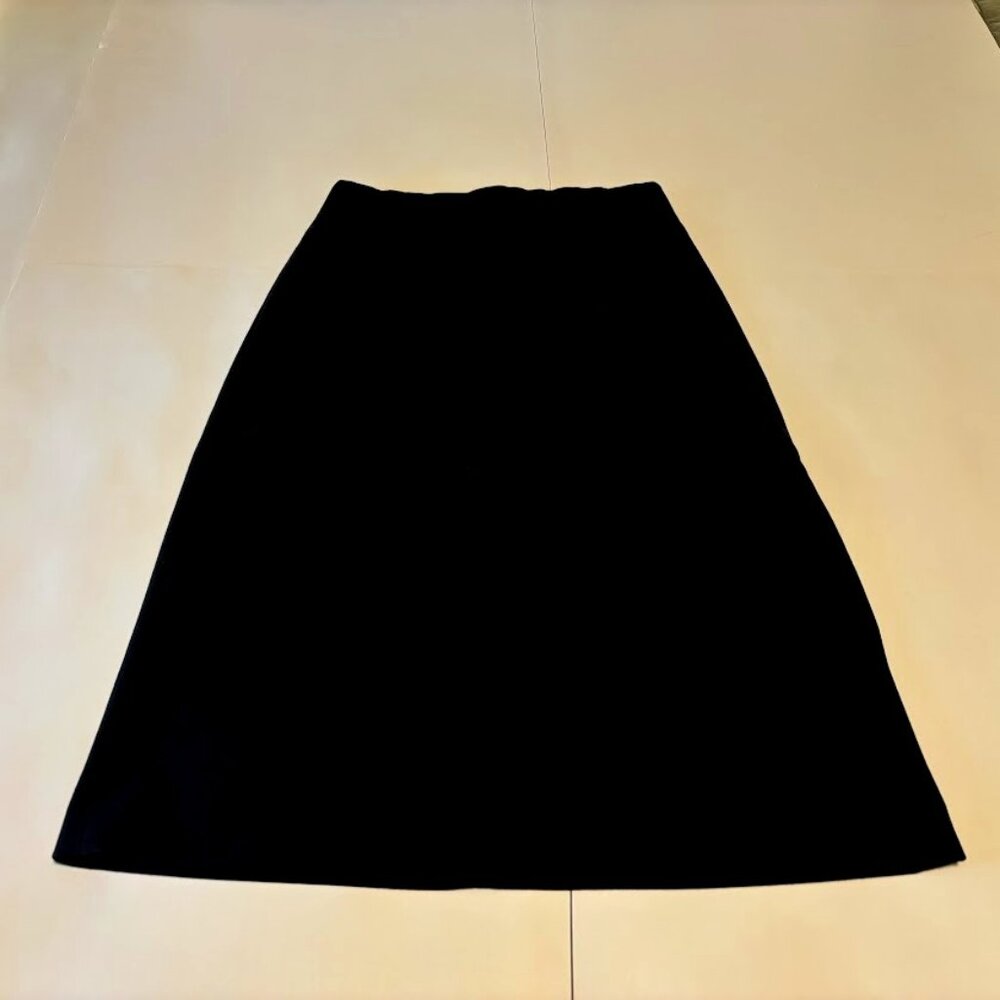 Ann Taylor Loft Midi Skirt Dark Gray A Line Size 8 Size Medium